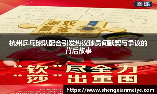 杭州乒乓球队配合引发热议球员间默契与争议的背后故事